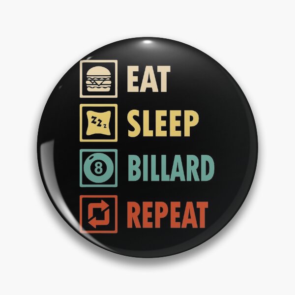 Item preview, Eat sleep billard repeat  designed and sold by thanhmaidesign.