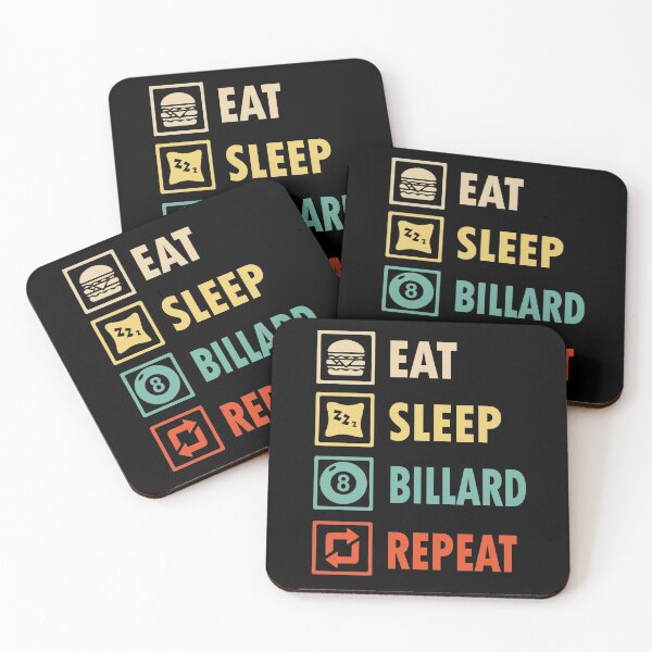 Item preview, Eat sleep billard repeat  designed and sold by thanhmaidesign.