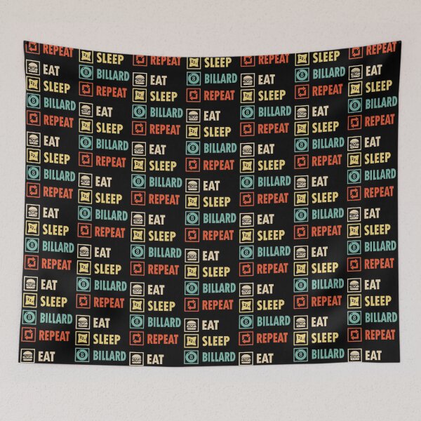 Item preview, Eat sleep billard repeat  designed and sold by thanhmaidesign.