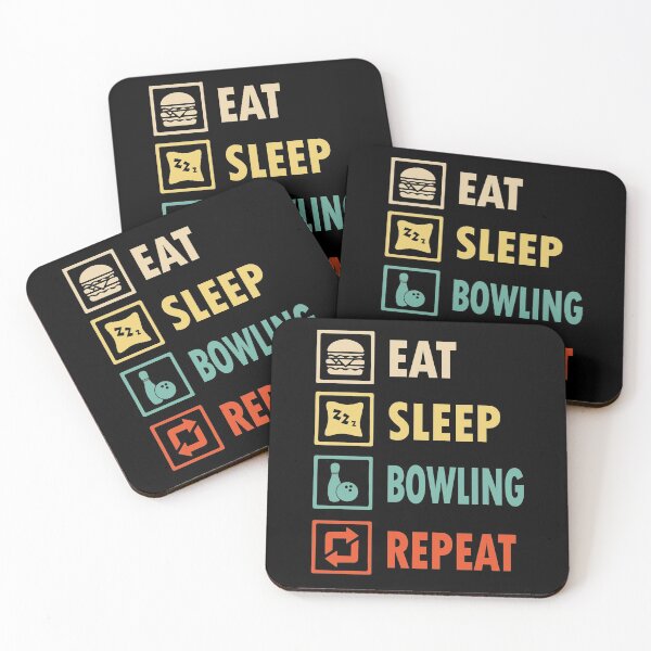 Item preview, Eat sleep Bowling repeat designed and sold by thanhmaidesign.