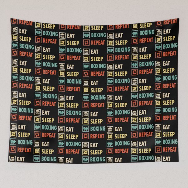 Item preview, Eat sleep Boxing repeat designed and sold by thanhmaidesign.