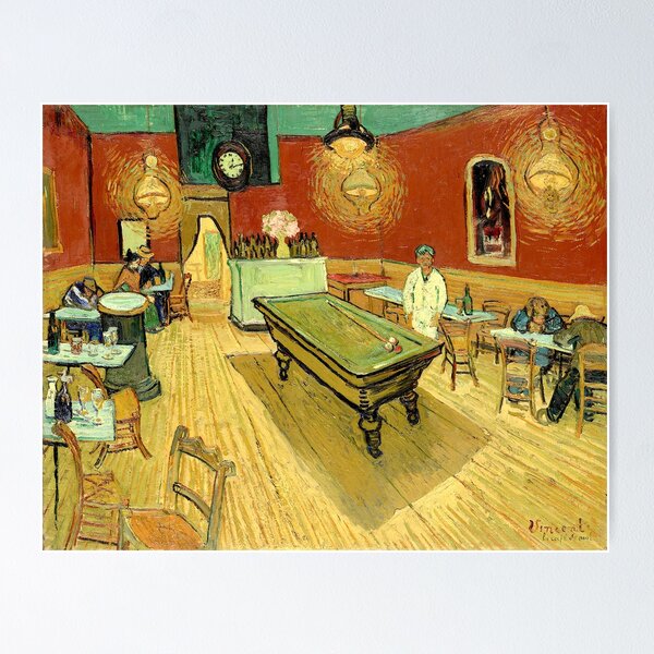 Aperçu de l'œuvre Le café de nuit par Vincent van Gogh créée et vendue par SimpleJoyStyle.