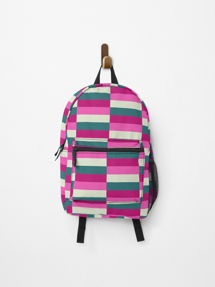 Thumbnail 1 of 3, Backpack, Pink Splotch Mix Solid Color designed and sold by WayneTower.