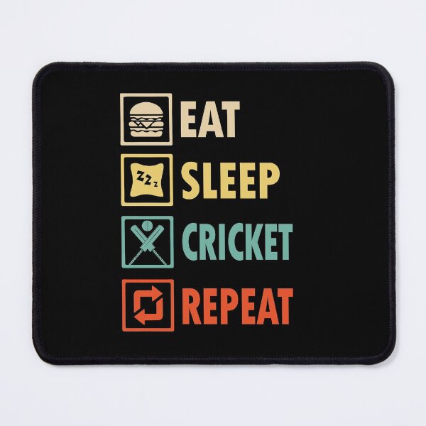 Item preview, Eat sleep Cricket repeat designed and sold by thanhmaidesign.
