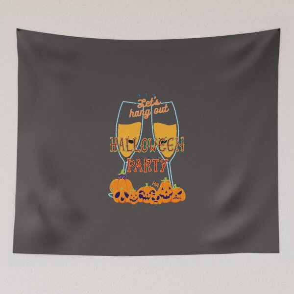 Item preview, Let's hang out halloween party designed and sold by Trianglegreen.