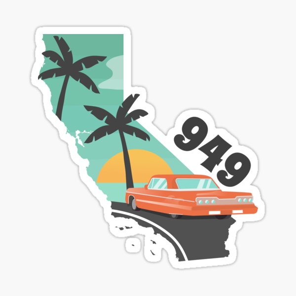 Area Code 949 Stickers For Sale Redbubble