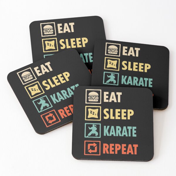 Item preview, Eat sleep Karate repeat designed and sold by thanhmaidesign.