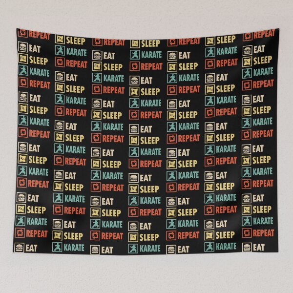 Item preview, Eat sleep Karate repeat designed and sold by thanhmaidesign.