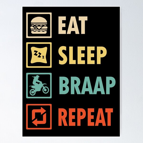 Item preview, Eat sleep motocross repeat designed and sold by thanhmaidesign.