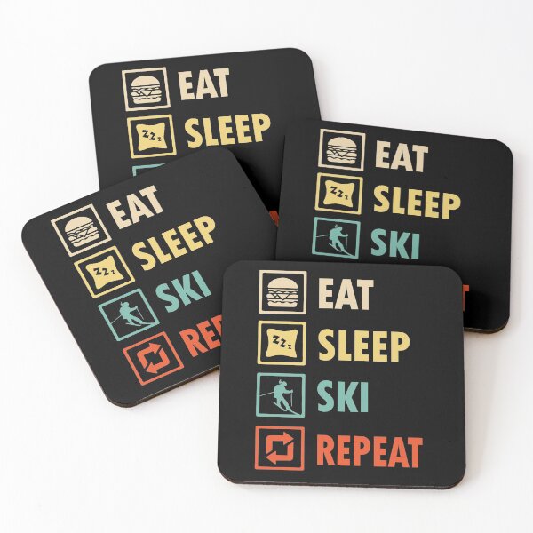 Item preview, Eat sleep ski repeat designed and sold by thanhmaidesign.