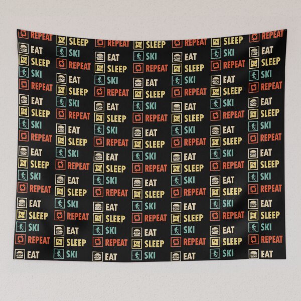 Item preview, Eat sleep ski repeat designed and sold by thanhmaidesign.