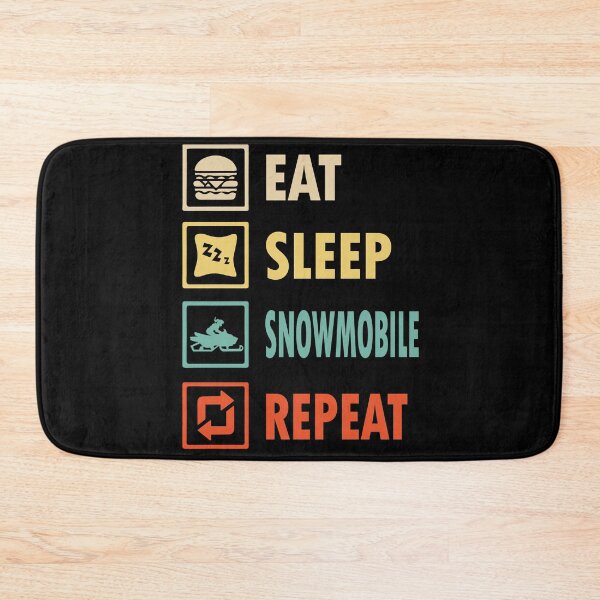 Item preview, Eat sleep Snowmobile repeat designed and sold by thanhmaidesign.