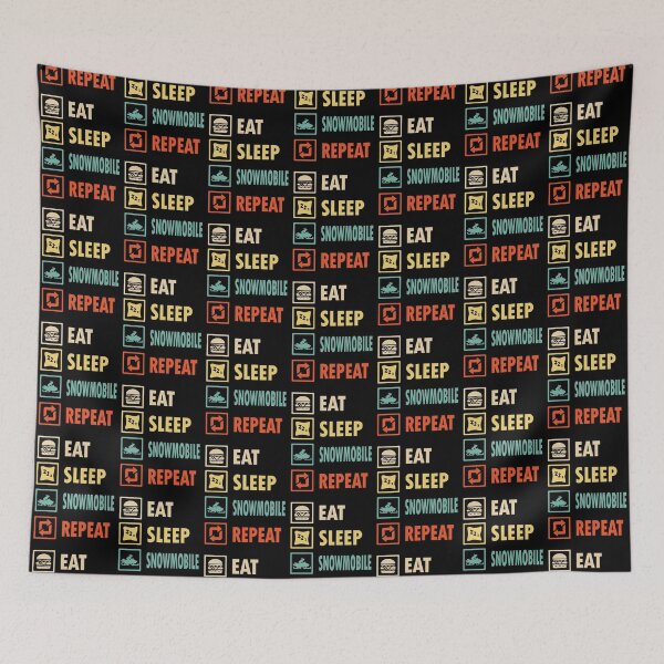Item preview, Eat sleep Snowmobile repeat designed and sold by thanhmaidesign.