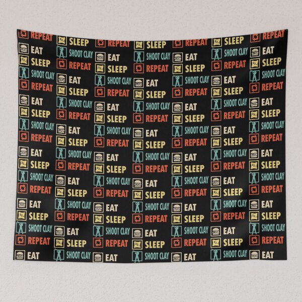 Item preview, Eat sleep Sporting clay repeat designed and sold by thanhmaidesign.