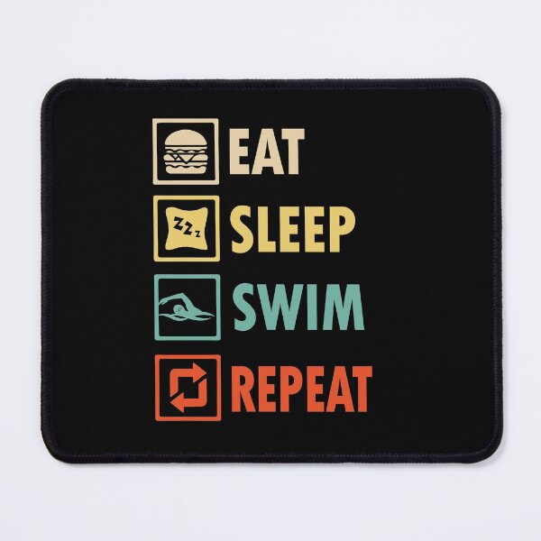Item preview, Eat sleep swim repeat designed and sold by thanhmaidesign.