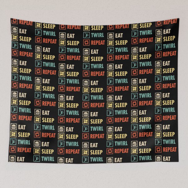Item preview, Eat sleep Twirl repeat designed and sold by thanhmaidesign.