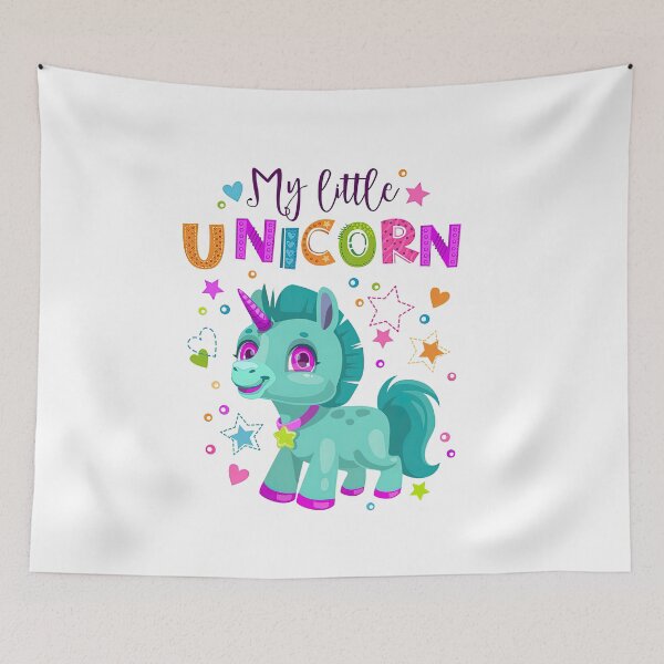 Item preview, My little unicorn, Decorative Design with  Funny Fantasy Pony, Unicorn, Pony designed and sold by graphic-genie.