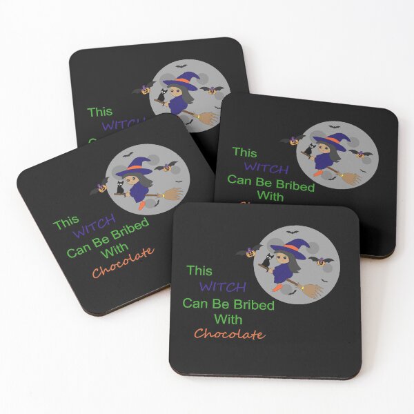 Item preview, This Witch Can Be Bribed With Chocolate designed and sold by ASINDesigns.