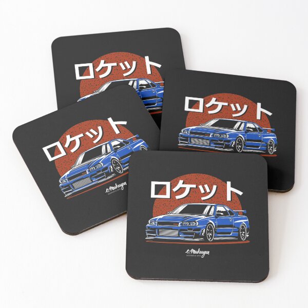 Item preview, Rocket Skyline R34 GTR blue designed and sold by PhilBardsley.