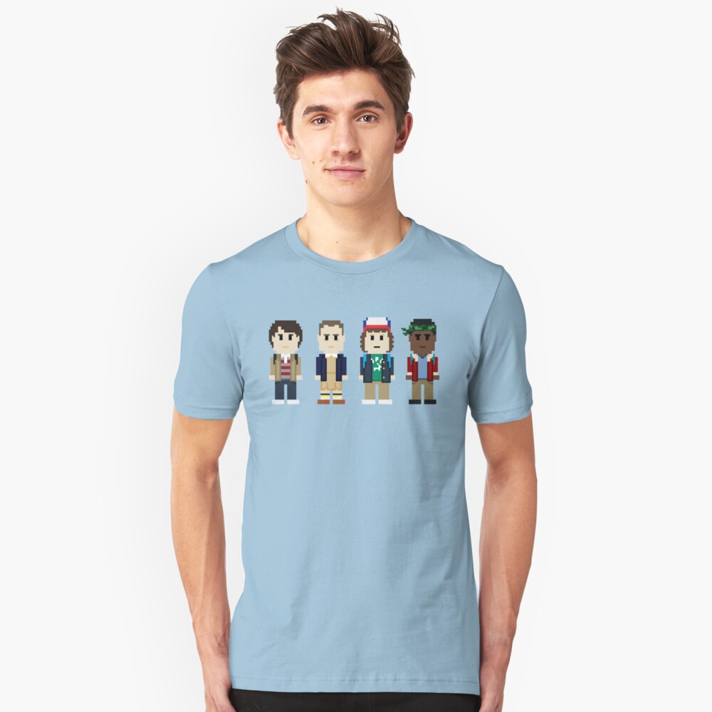 8-Bit Stranger Kids Slim Fit T-Shirt