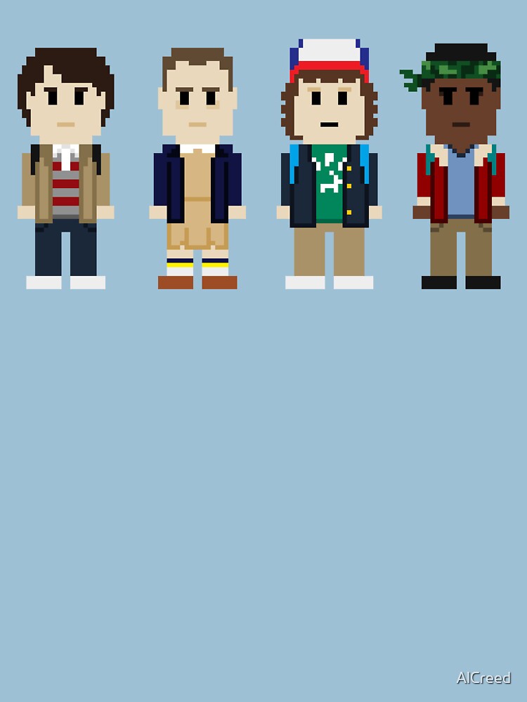 8-Bit Stranger Kids by AlCreed