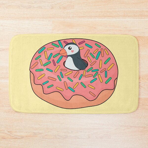 Item preview, Kawaii Puffin Doughnut designed and sold by cashewdays.