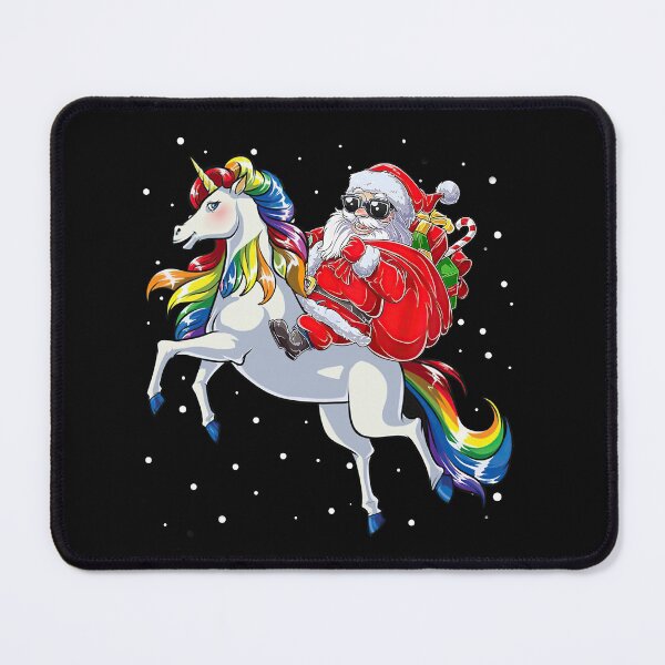 Item preview, Christmas Santa Riding Unicorn Santa Hat Funny Xmas 2021 designed and sold by shophia-art.
