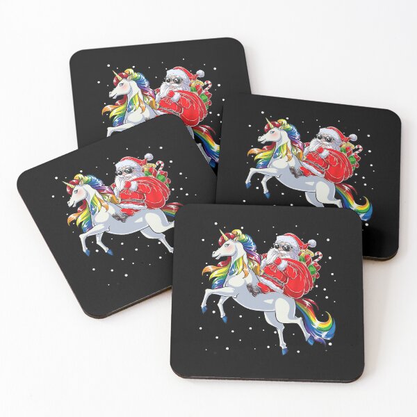 Item preview, Christmas Santa Riding Unicorn Santa Hat Funny Xmas 2021 designed and sold by shophia-art.