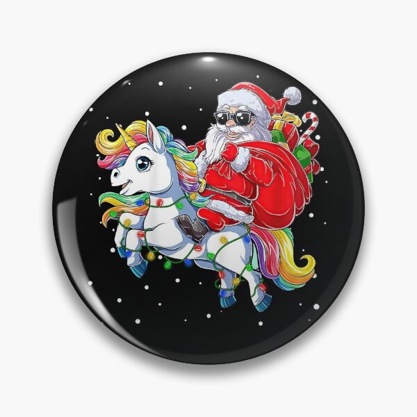 Item preview, Christmas Santa Riding Unicorn Santa Hat Funny Xmas 2021 designed and sold by shophia-art.