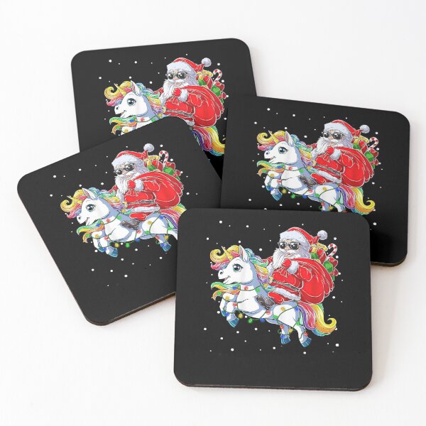Item preview, Christmas Santa Riding Unicorn Santa Hat Funny Xmas 2021 designed and sold by shophia-art.