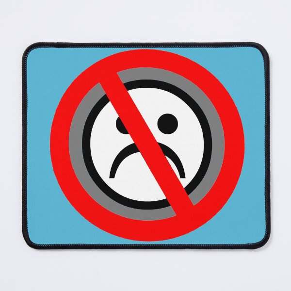 Item preview, No Frowning Sign T-shirt Design designed and sold by muz2142.