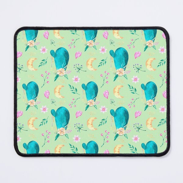 Item preview, Boho pattern with flowers, moon, cactus designed and sold by SKhappyartist.