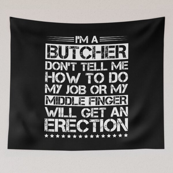 Item preview, Butcher Meat Cutter Butchery designed and sold by Krautshirts.