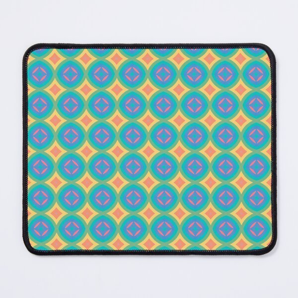 Item preview, Beautiful Vintage yellow and blue design: round and square designed and sold by Fashion-vintage.