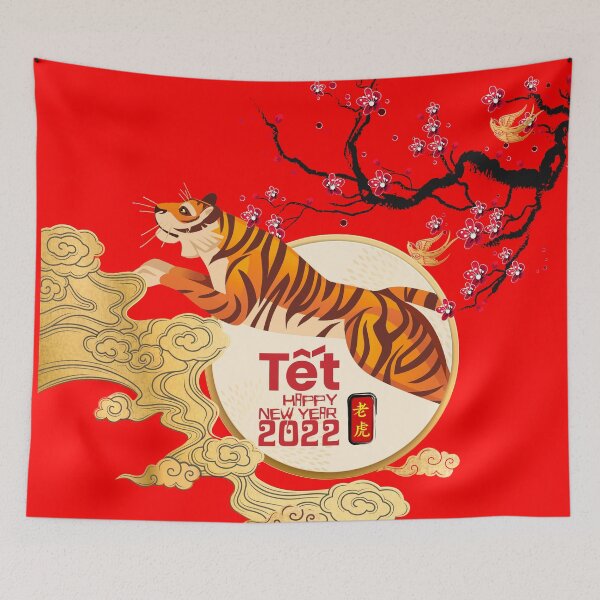 Item preview, Happy Lunar Year 2022 - Tiger Year designed and sold by taogiauco.