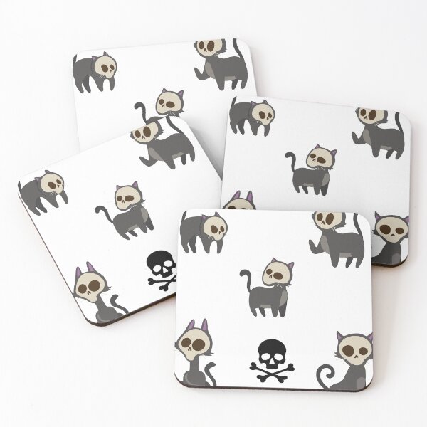 Item preview, Creepy Cat Skull Sticker Set  designed and sold by infazbdeen.