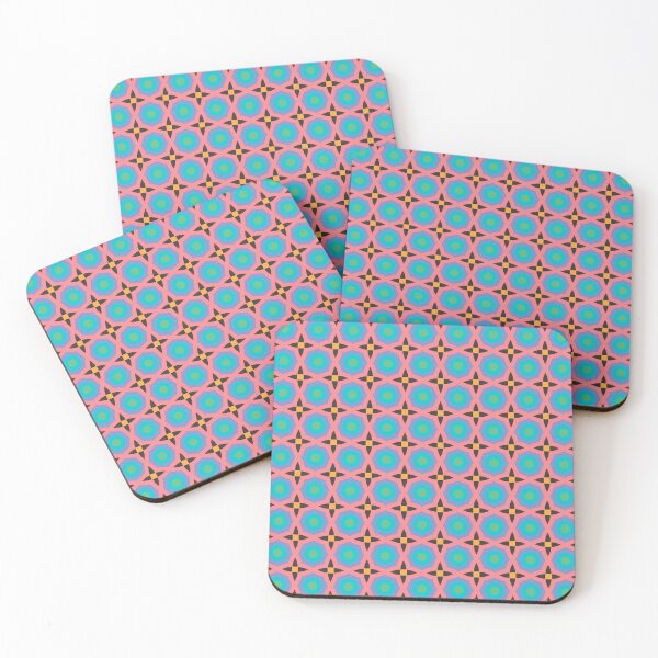Artikelvorschau, Wunderschönes Vintage Design - Retro gelb, pink und blau entworfen und verkauft von Fashion-vintage.