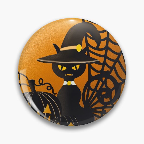 Artikelvorschau, Halloween: Katzen-, Kürbis- und Spinnennetz-Dekor entworfen und verkauft von Fashion-vintage.