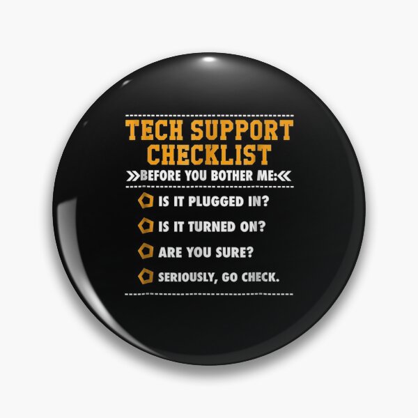 Item preview, Funny Techupport Checklist ysadmin designed and sold by JaydanshiTka.