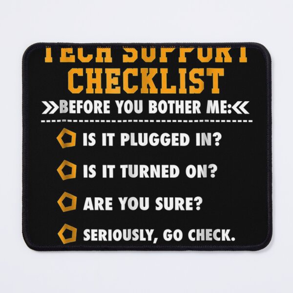 Item preview, Funny Techupport Checklist ysadmin designed and sold by JaydanshiTka.