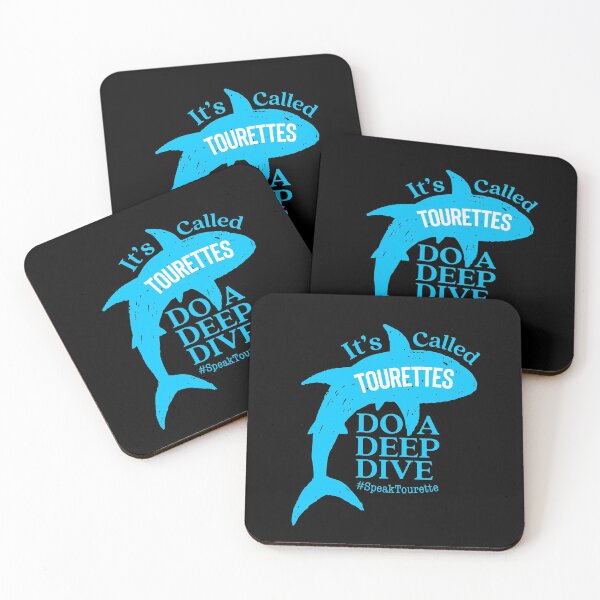 Item preview, It’s called Tourettes Do A Deep Dive, Shark Under Sea, Tourette Syndrome Awareness  designed and sold by MJDezigns.