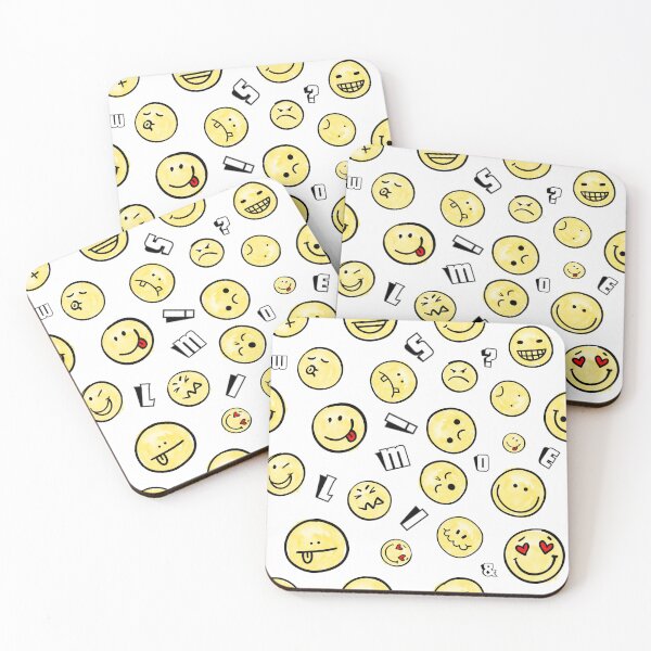 Item preview, A playful smile pattern designed and sold by ColorfulKorea.