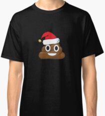 Funny Santa Claus Christmas Poop Emoji Classic T-Shirt