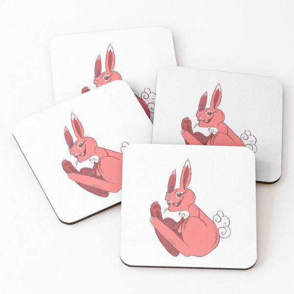 Item preview, Red Rabbit Curled Up and Smiling designed and sold by SimplyKitt.