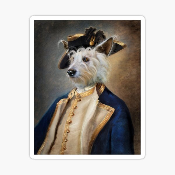 Dog Portrait - Barkley Sticker