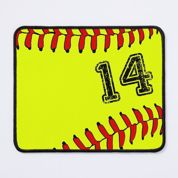 Item preview, Softball ball number 14, fourteen designed and sold by TheCultStuff.