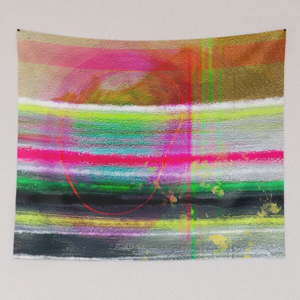 Item preview, Abstract Colorful Art Painting designed and sold by redstitchlab.