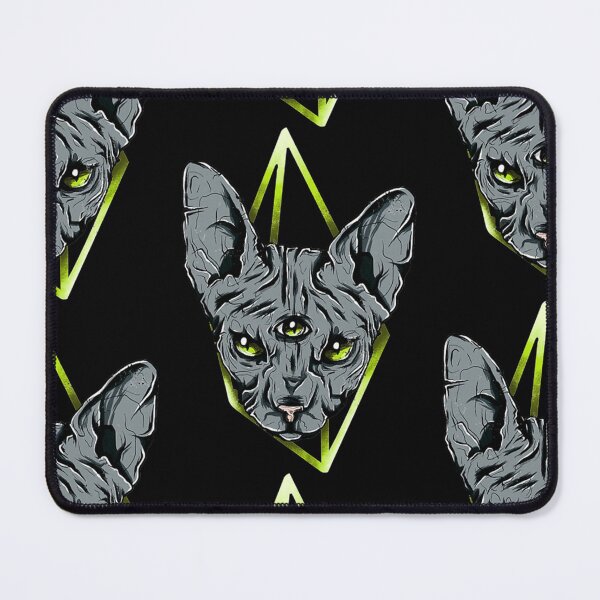 Item preview, Witchy Satanic Three Eyed Cat Gift Halloween Day, Thanksgiving, Christmas Day designed and sold by JuriSchumacher.
