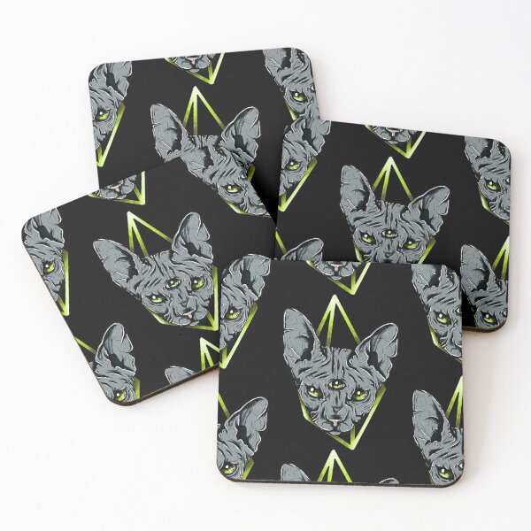 Item preview, Witchy Satanic Three Eyed Cat Gift Halloween Day, Thanksgiving, Christmas Day designed and sold by JuriSchumacher.