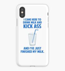 Drink Milk and Kick Ass iPhone Case/Skin